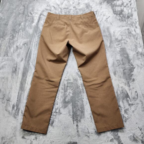 Bluffworks Pants Mens 32W/30L Tan Original Performance Regular Fit Chino Preppy - Picture 3 of 12